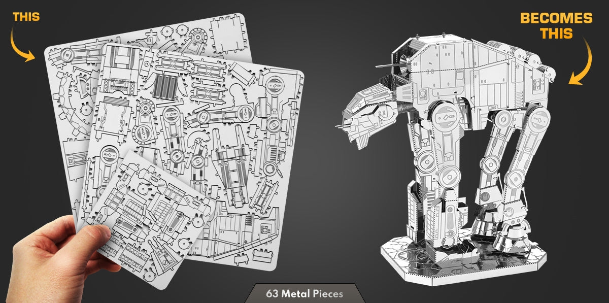 Metal Earth MMS285 Star Wars AT-MT Heavy Assult Walker 63 Piece Metal Model Kit