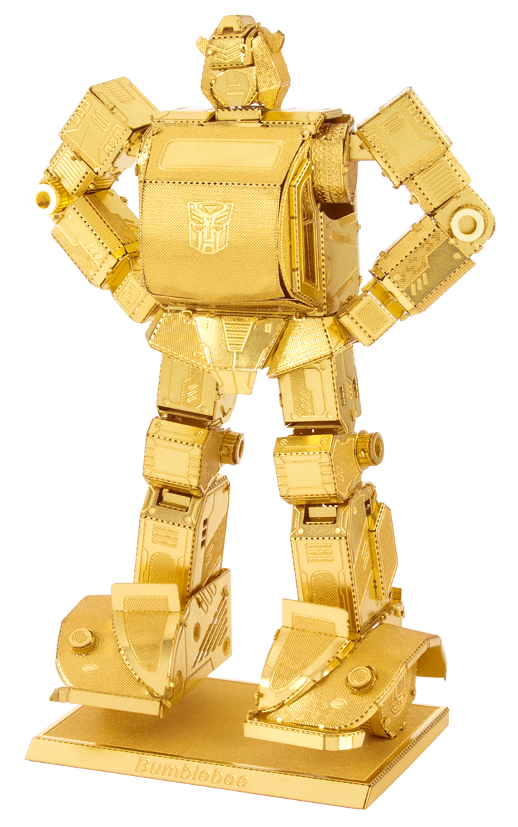 Metal Earth MMS301G Transformers Gold Bumblebee 90 Piece Metal Model Kit