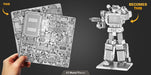 Metal Earth MMS302 Transformers Soundwave 63 Piece Metal Model Kit