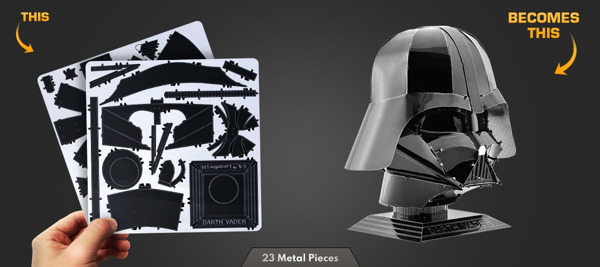 Metal Earth MMS314 Star Wars Darth Vader Helmet 23 Piece Metal Model Kit