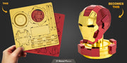 Metal Earth MMS324 Marvel Avengers Iron Man Helmet 21 Piece Metal Model Kit