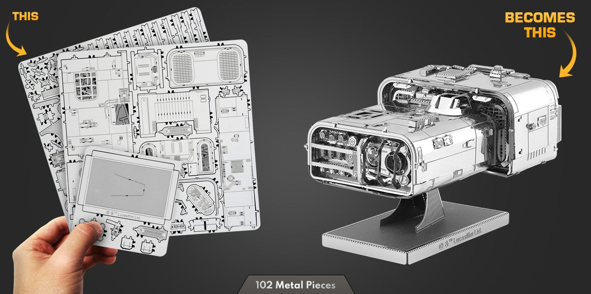 Metal Earth MMS412 Star Wars Moloch's Landspeeder 102 Piece Metal Model Kit