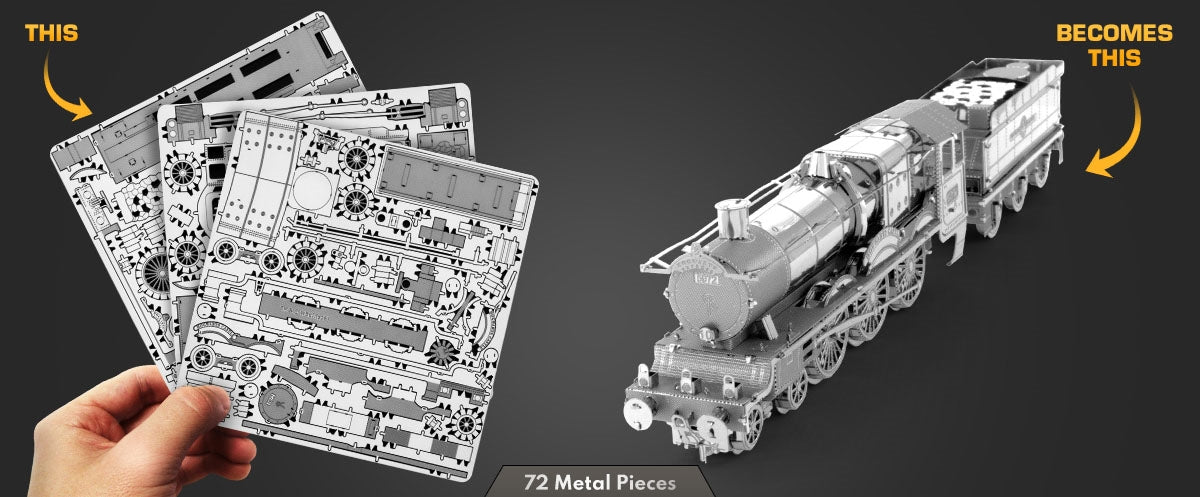 Metal Earth MMS440 Harry Potter Hogwarts Express 72 Piece Metal Model Kit
