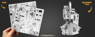 Metal Earth MMS444 Harry Potter The Burrow 47 Piece Metal Model Kit