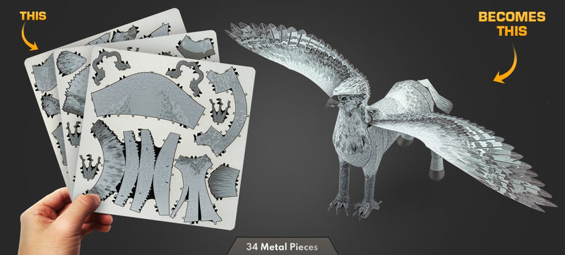 Metal Earth MMS452 Harry Potter Buckbeak 34 Piece Metal Model Kit