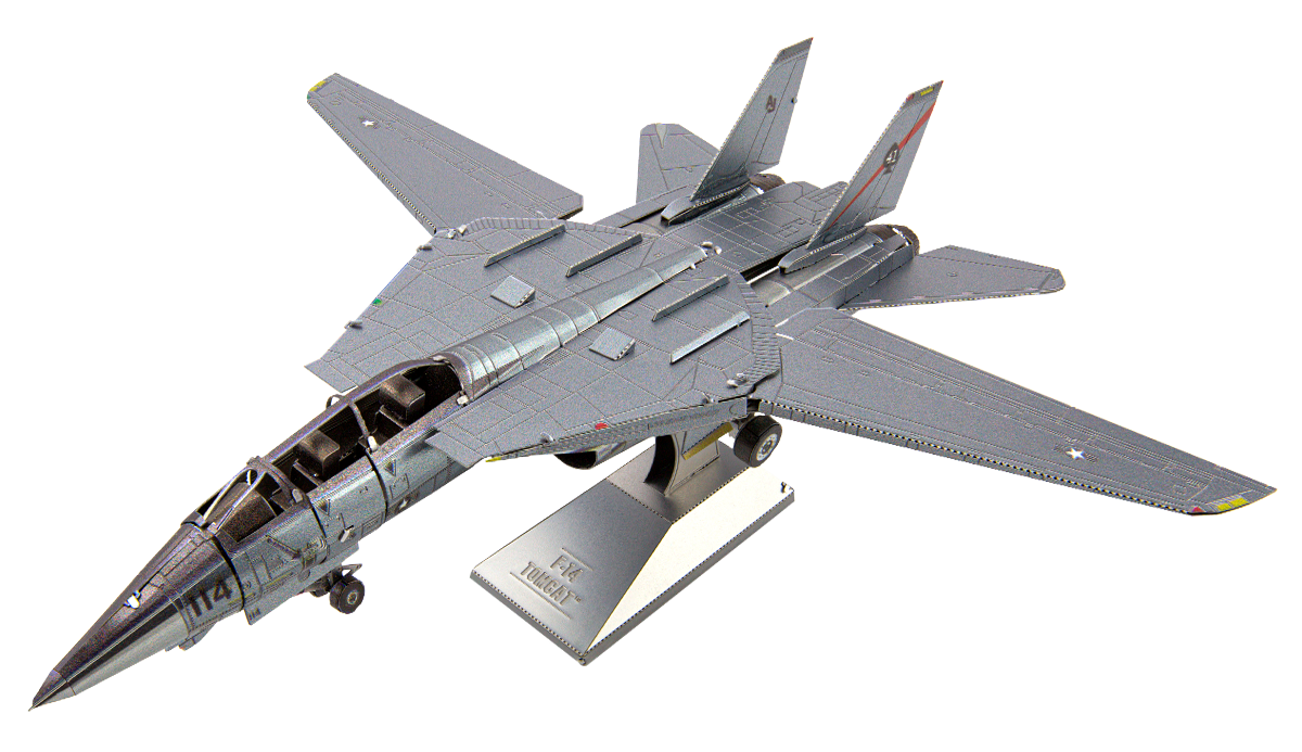 Metal Earth MMS458 F-14 Tomcat Figher Jet 76 Piece Metal Model Kit