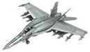 Metal Earth MMS459 F/A-18 Super Hornet Figher Jet 146 Piece Metal Model Kit
