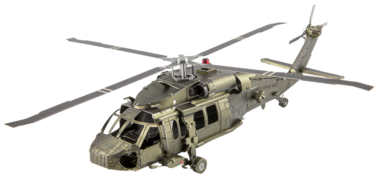 Metal Earth MMS461 Black Hawk Helicopter 91 Piece Metal Model Kit