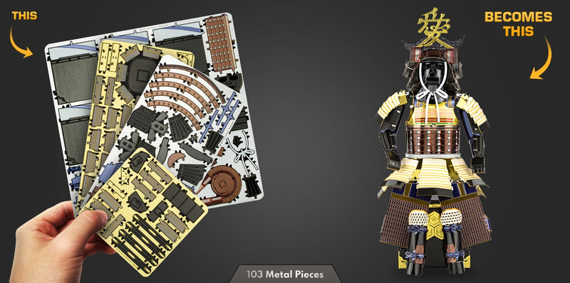 Metal Earth MMS463 Samurai Armor (Naoe Kanetsugu) 103 Piece Metal Model Kit