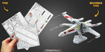 Metal Earth Premium Series ICX132 Star Wars X-Wing Starfighter 90 Piece Metal Model Kit