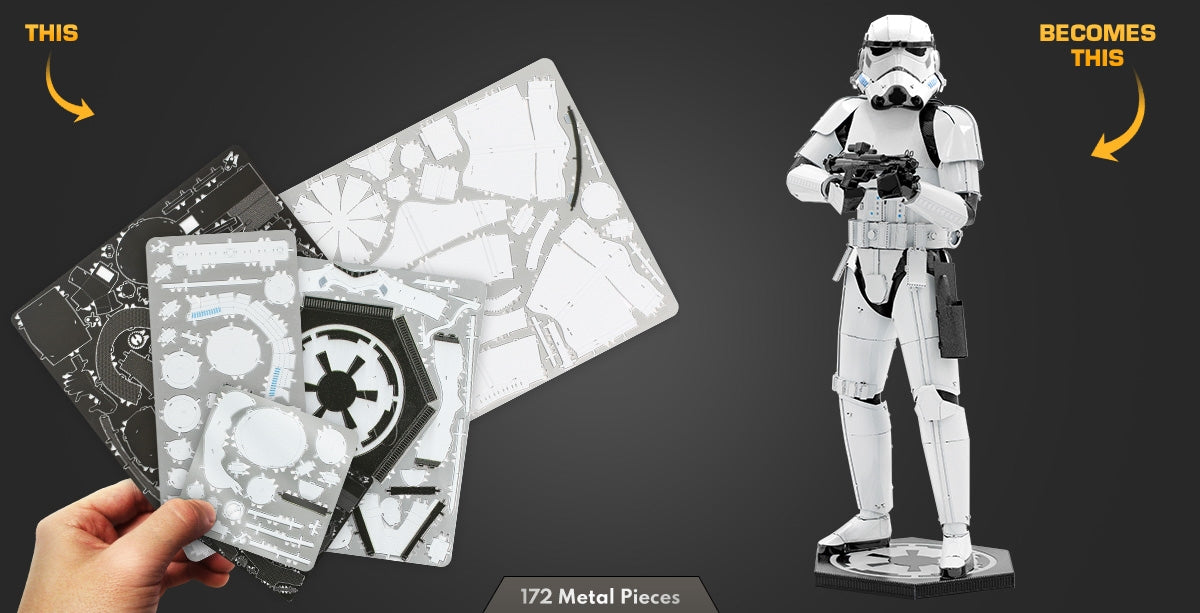 Metal Earth Premium Series ICX134 Star Wars Stormtrooper 172 Piece Metal Model Kit