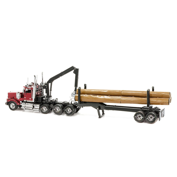 Metal Earth Premium Series ICX136 Western Star 4900 Log Truck and Trailer Metal Model Kit