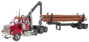 Metal Earth Premium Series ICX136 Western Star 4900 Log Truck and Trailer Metal Model Kit