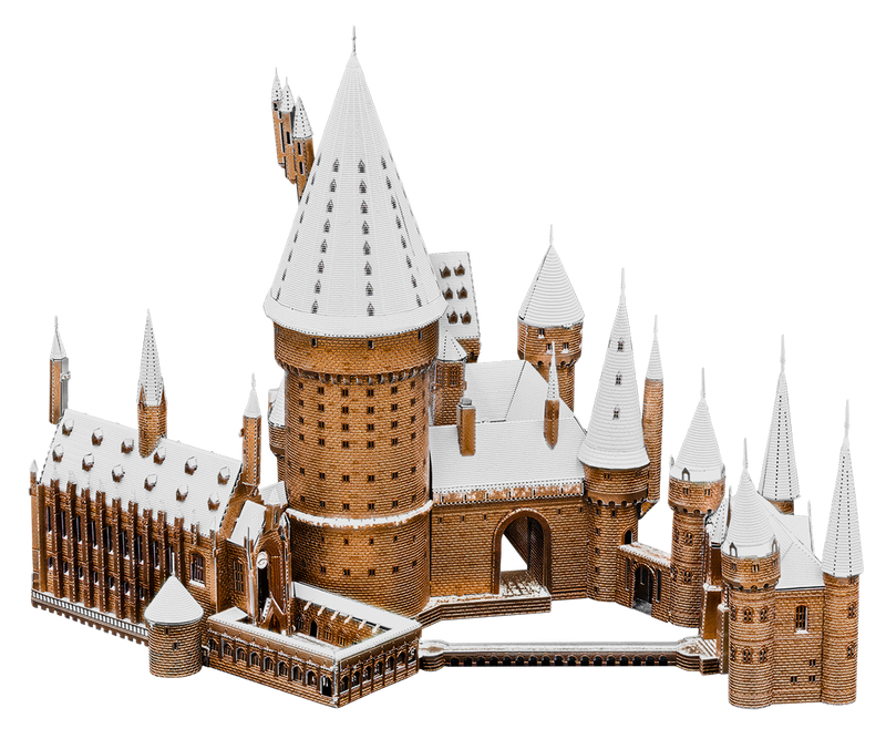 Metal Earth Premium Series ICX138 Harry Potter Hogwarts in Snow 305 Piece Metal Model Kit