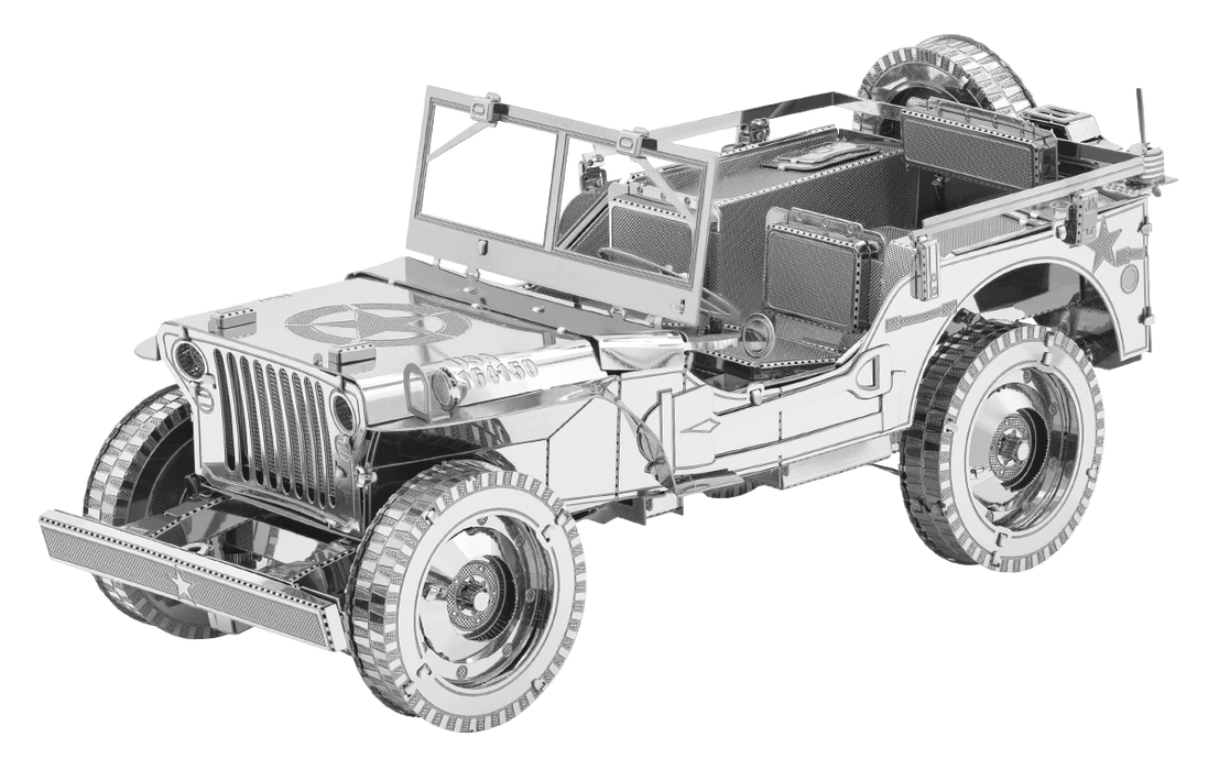Metal Earth Premium Series ICX139 Willys Overland Jeep Metal Model Kit