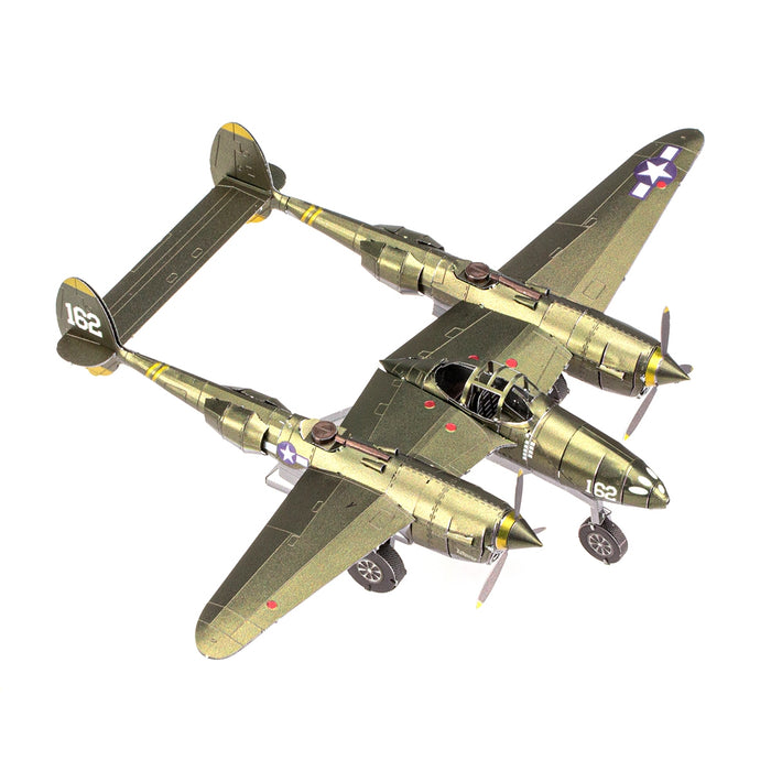 Metal Earth Premium Series ICX143 P-38 Lightning 73 Piece Metal Model Kit