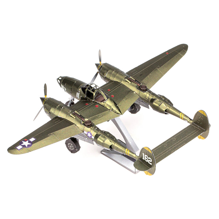 Metal Earth Premium Series ICX143 P-38 Lightning 73 Piece Metal Model Kit