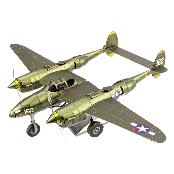 Metal Earth Premium Series ICX143 P-38 Lightning 73 Piece Metal Model Kit