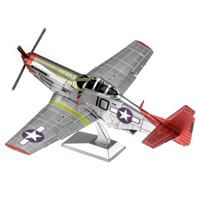 Metal Earth Premium Seriesdel Kit ICX142 Tuskegee Airmen P-51 Mustang 58 Piece Metal Model Kit