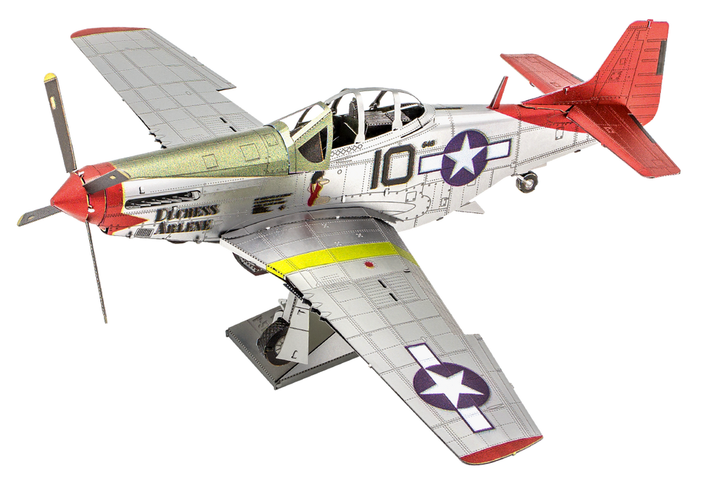 Metal Earth Premium Seriesdel Kit ICX142 Tuskegee Airmen P-51 Mustang 58 Piece Metal Model Kit