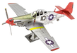 Metal Earth Premium Seriesdel Kit ICX142 Tuskegee Airmen P-51 Mustang 58 Piece Metal Model Kit