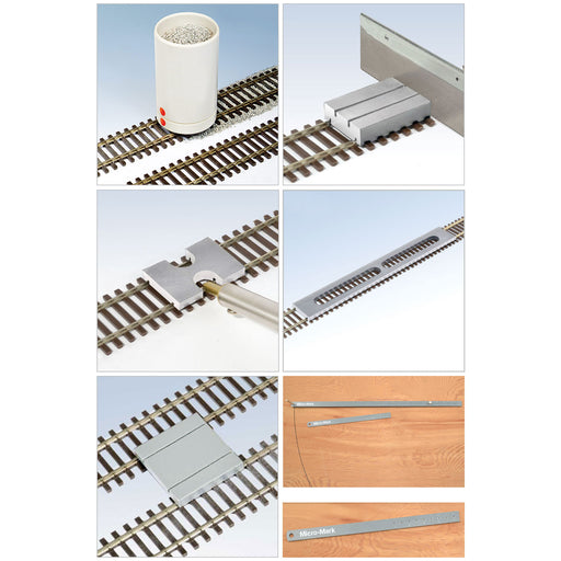Micro-Mark 84114 Deluxe 7 Piece Track Laying Set for HO Scale