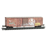 Micro-trains 076 44 150 N Scale Boxcar Ex-ATSF BNSF 935027 Weathered