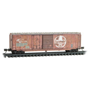 Micro-trains 076 44 150 N Scale Boxcar Ex-ATSF BNSF 935027 Weathered
