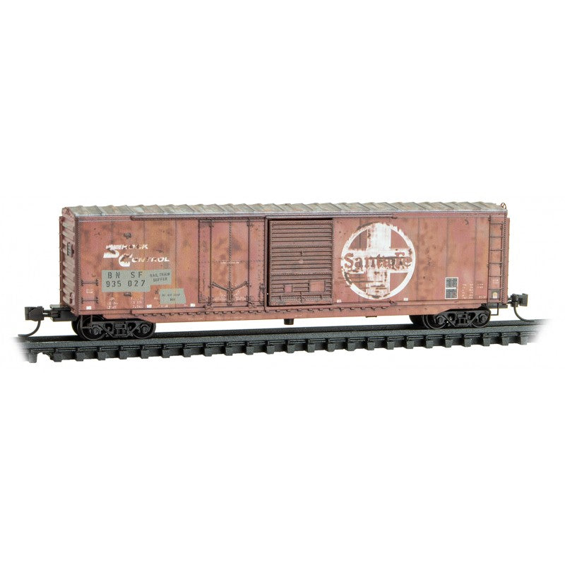 Micro-trains 076 44 150 N Scale Boxcar Ex-ATSF BNSF 935027 Weathered
