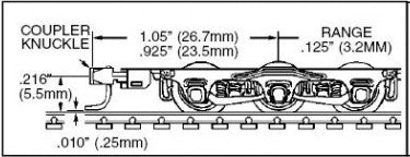 Micro-Trains 1018 (003 02 061) N Scale 6 Wheel Lightweight Passenger Car Trucks 1 Pair