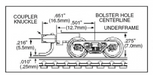Micro-Trains 1033 (003 02 032) Roller Bearing Truck with Medium Couplers 1 Pair