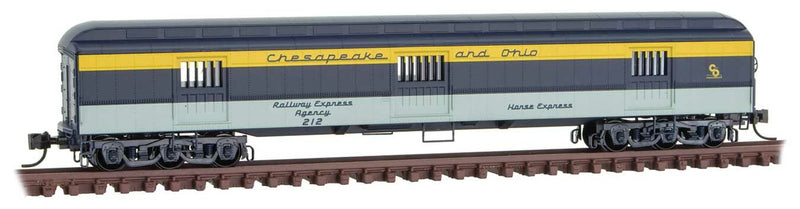 Micro-trains 144 00 410 N Scale ACF 70' Heavyweight Horse & Express Baggage C&O