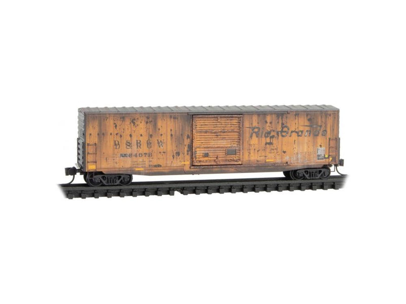 Micro-trains 180 45 370 N Scale 50' Boxcar Rio Grande D&RGW 64073 Weathered