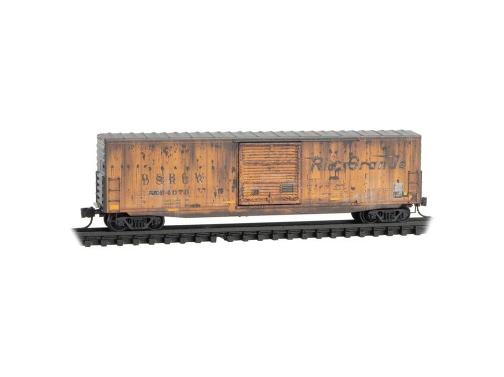 Micro-trains 180 45 370 N Scale 50' Boxcar Rio Grande D&RGW 64073 Weat ...