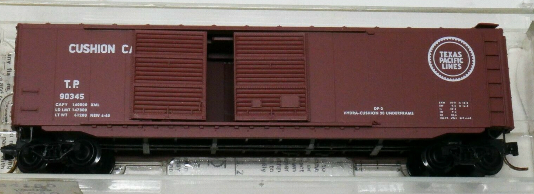 Micro-Trains 34180 N Scale 50' Boxcar Texas & Pacific T&P 90345  - NOS