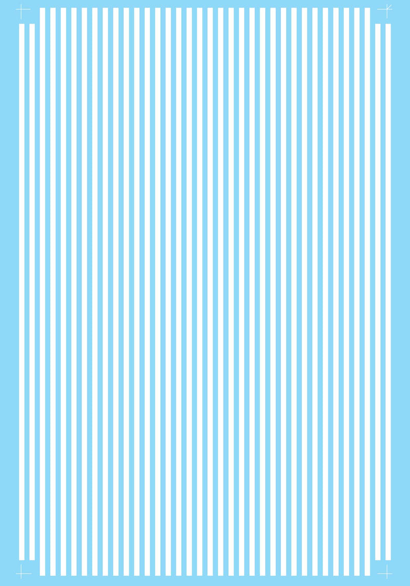 Microscale 1116 White 1/16"  Parallel Stripes 
