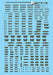 Microscale 87-1122 HO Scale Black Boxcar Door Markings