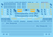 Microscale 87-47 Chesapeake & OhioC&O Cab Diesels 1946-1955 Decals