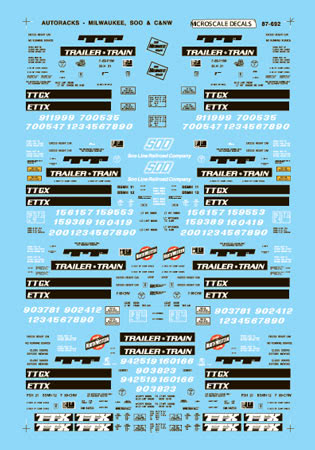 Microscale 87-692 HO Scale Auto Racks