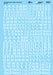 Microscale Decals 90331 White 22" & 24" Letters and Numbers Railroad Roman