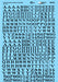 Microscale Decals 90332 Black 22" & 24" Letters and Numbers Railroad Roman