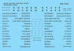 Microscale Decals MC-4104 HO Scale Rock Island Golden State Sleeper Cars