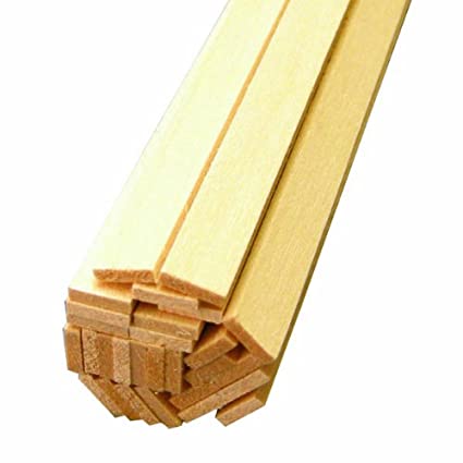 Midwest Products 4038 3/32" x 3/8" x 24" Basswood (28 Pack)
