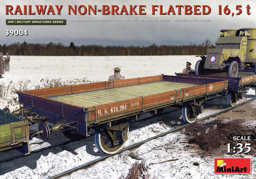 MiniArt 39004 1/35 German 16.5 Ton Non Brake Flatbed Railcar