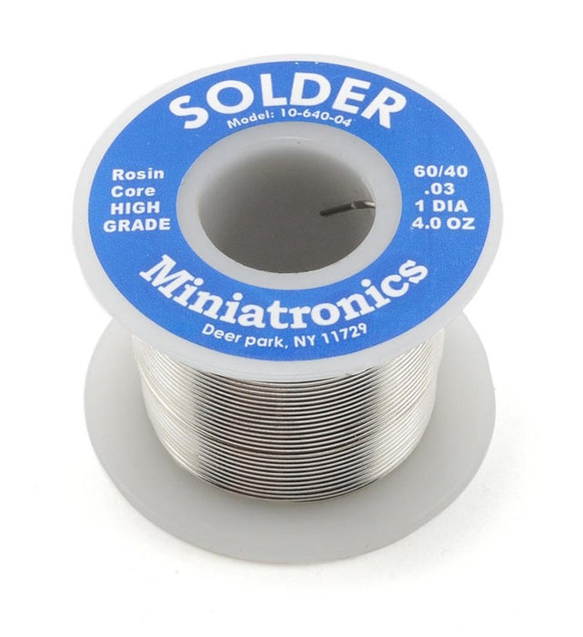 Miniatronics 1064004 60/40 Rosin Core Solder 4oz