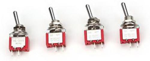 Miniatronics 36-200-04 SPST Toggle Switch 4 Pack