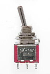 Miniatronics 36-250-04 DPDT 5 Amp Toggle Switch 4 Pack