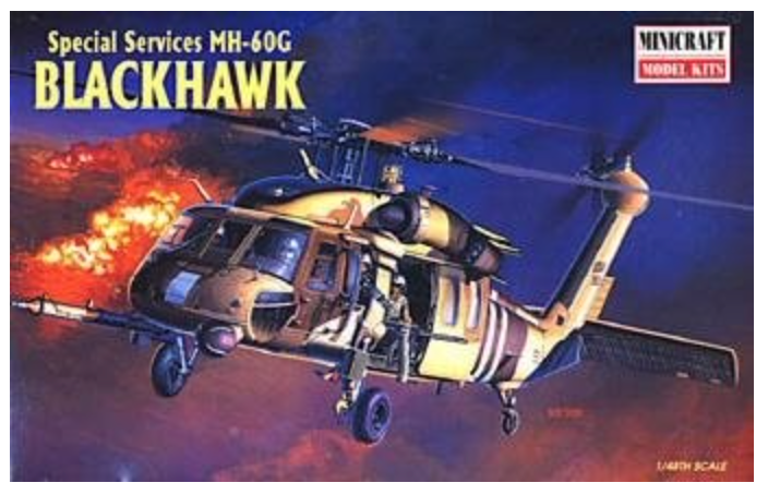 Minicraft Model Kits 11622 1/48 Special Services MH-60G Blackhawk Helicopter NOS