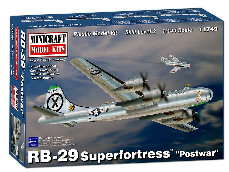 Minicraft Model Kits 14749 1/144 RB29 Superfortress Postwar Aircraft Kit