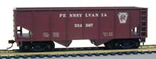 Model Power 98063 HO Scale 36' 2 Bay Open Hopper Pennsylvania PRR 234567 - NOS